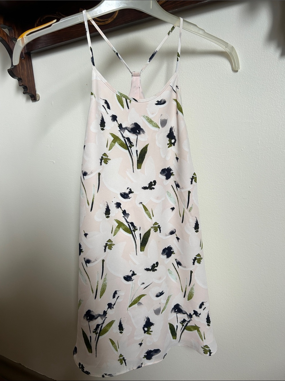 RW&CO. Light Pink Floral Halter Neck Blouse